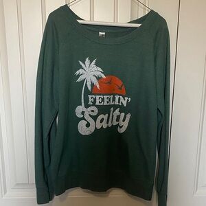 Feelin' Salty Green Women's Lightweight Sweathshirt